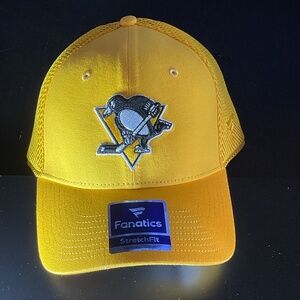 Pittsburgh Penguins Gold Stretch Fit Hat
